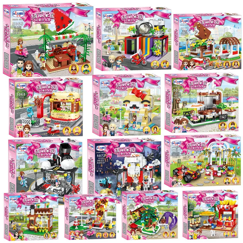 

5065 183pcs girl friends watermelon fruit shop building blocks Bricks Toy