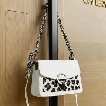 

Contrast color Square Ribbon Armpit Bag 2020 New High quality PU Leather Women's Designer Handbag Travel Shoulder Messenger Bag