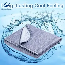Kühlung Gewichteten Decke Cool-zu-Touch Tech Glimmer Nylon Kühlung Faser Werfen Atmungsaktive Sommer Sherpa Decke Dropshipping