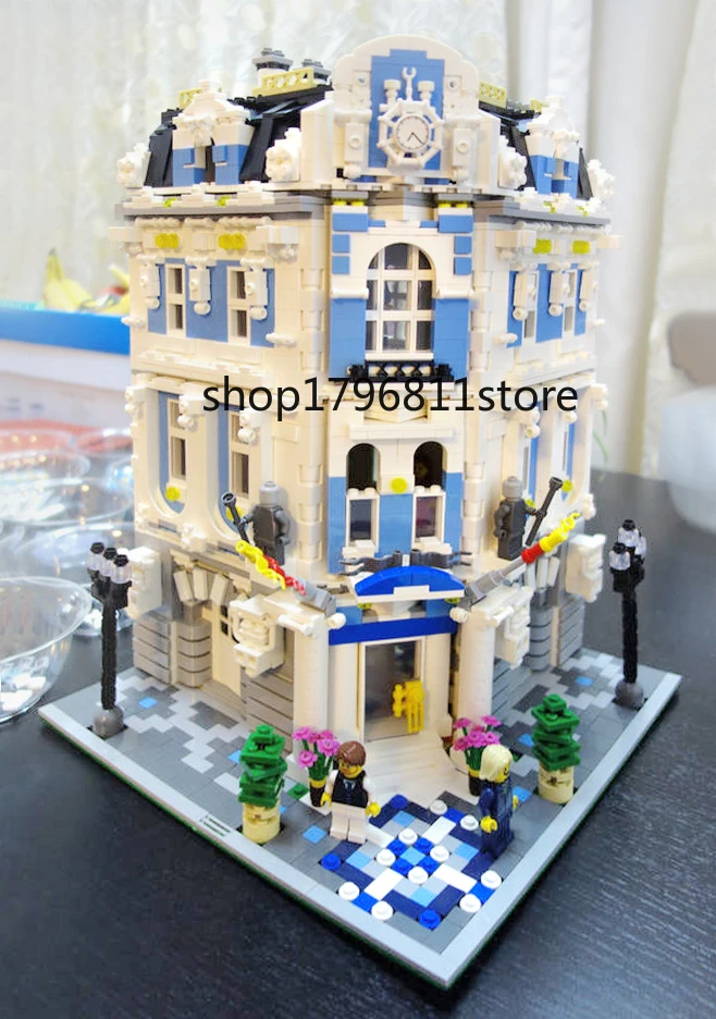 15018, 3196 шт., серия Creator City Sunshine, отель, MOC, строительные блоки, кирпичная игрушка, совместимые рождественские подарки