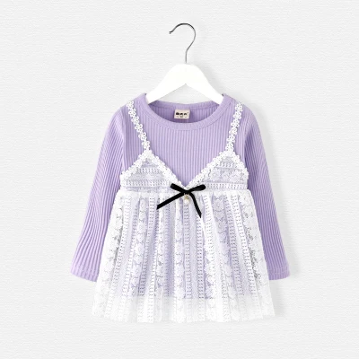 purple Baby Girls Blouse Spring Autumn Kids Shirt Girl long seelve blouses children clothes toddler tops infant 90~130 - Цвет: purple