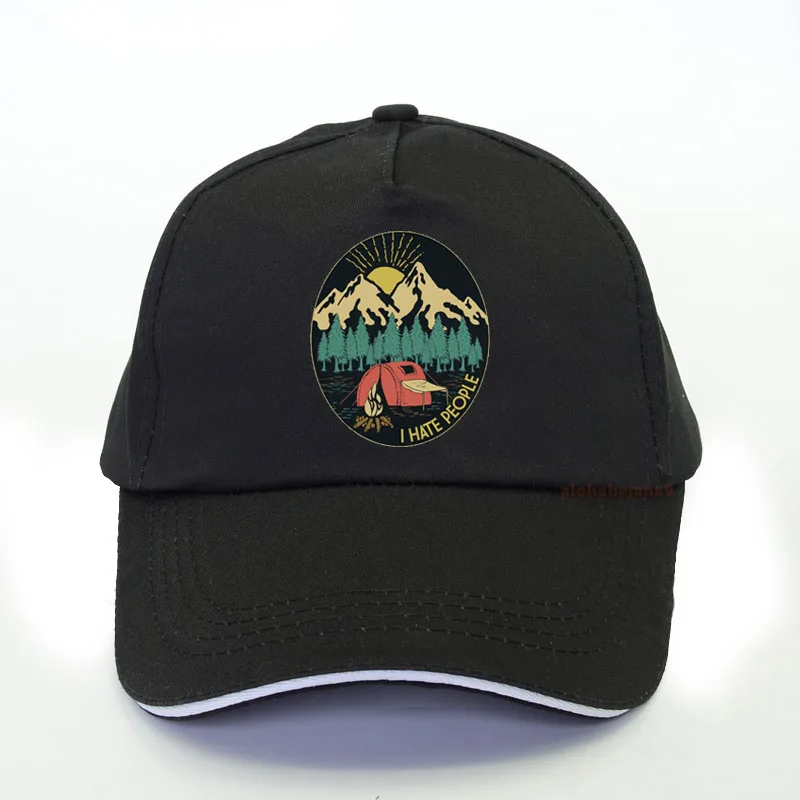 Topi Bisbol Gambar I Hate People Topi 