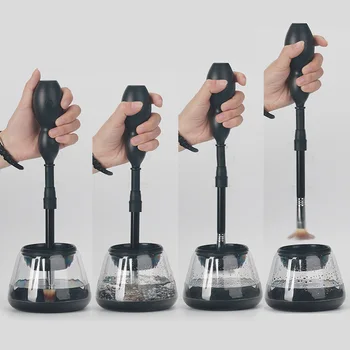 

HOT Electric Makeup Brush Cleaner&Dryer Set Convenient Silicone Make up Brushes Washing Cleanser Cleaning Tool Machine Safe