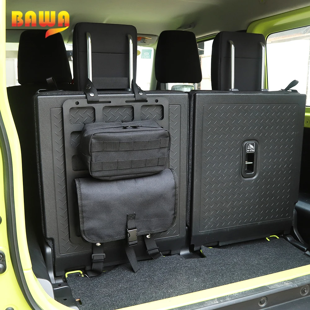 BAWA Universal Seat Backrest Shelf Storage Carrier For Suzuki Jimny 2007+ Car Interior Multi-function Accessories