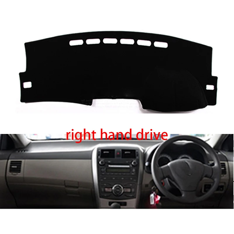 Для Toyota corolla 2007 2008 2009-2013 автомобильный Стайлинг Даш коврик покрытие для приборной панели наклейка на приборную панель Крышка солнцезащитный тент приборная панель покрытие ковер