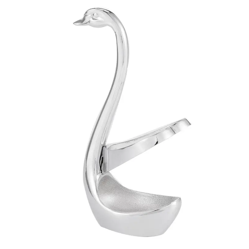 ABUI-Stainless Steel Fork and Spoon Holder Decoration Tableware Set kitchen Tools Swan Holder Cutlery Holder Best gift for Valen