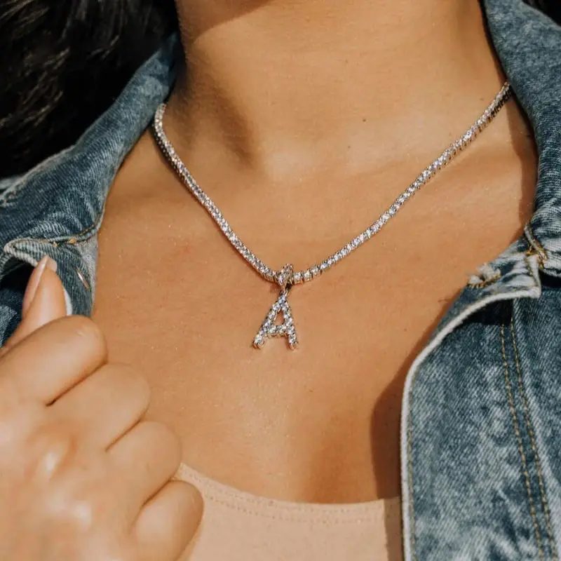 Tennis Chain Choker Necklace Female 