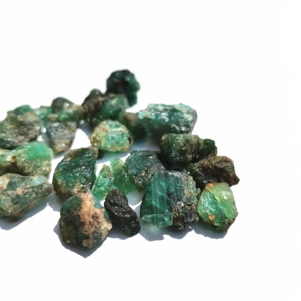 Natural Rough emerald Stones Raw gem stone for collection 4