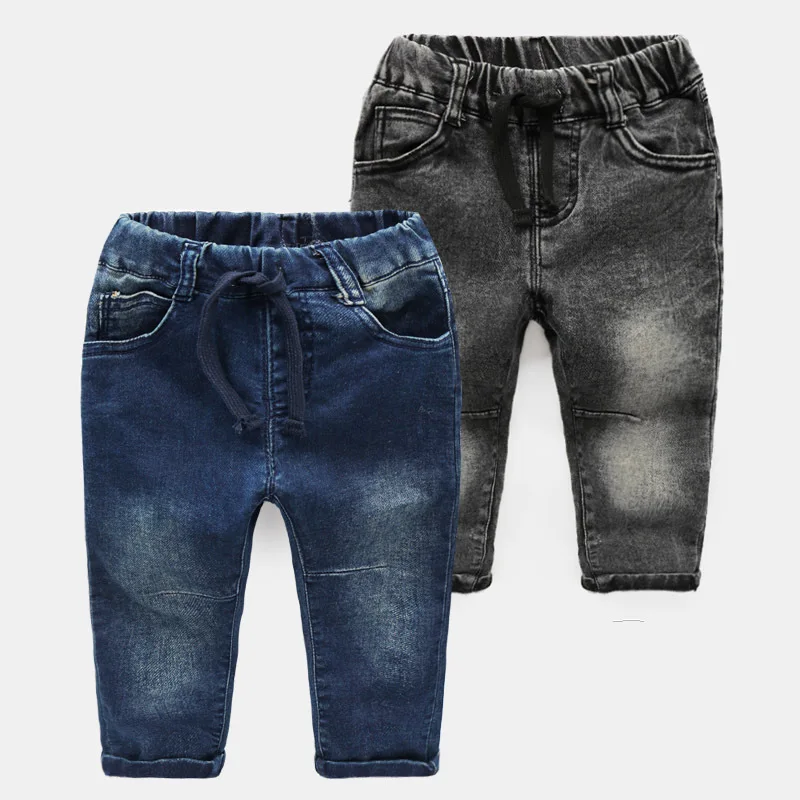 

2019 Autumn New Style Small CHILDREN'S Childrenswear Baby CHILDREN'S Trousers BOY'S Base Jeans Trousers Women's