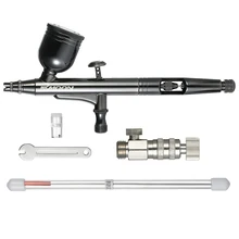 KKmoon профессиональный набор Аэрограф Двойного Действия 0,3 мм 8cc триггер распылитель рисунок пистолета воздушная щетка с изысканной подарочной коробкой