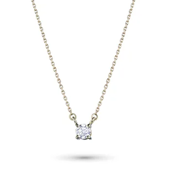 

Necklace in yellow gold with a diamond