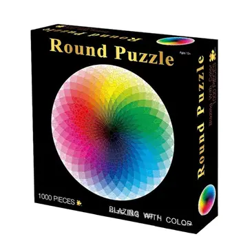 

1000 Pcs/Pack Puzzles for Adults Assemble Round Jigsaw Floor Puzzle for Adult Creative DIY Gift Home Decoration