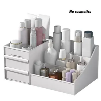 

Cosmetic box desktop cosmetics storage box drawer plastic jewelry storage finishing box storage rack