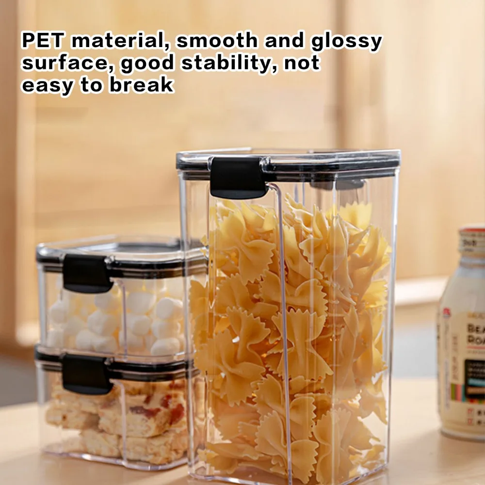 700/1300/1800ML Food Storage Container Plastic Kitchen Refrigerator Storage 5