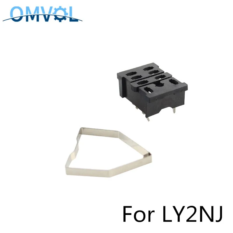 2pcs my4 my4n pcb пайка реле гнездо my4nj 14 контактов припой релейное основание - Габаритные размеры: For LY2NJ