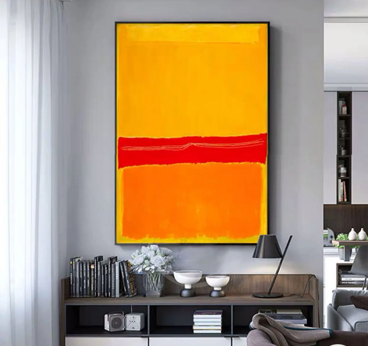 

Hand-painted Abstract Painting Decorative Painting Art Color Villa Porch Light Luxury Modern American Style Paintings Wall Decor