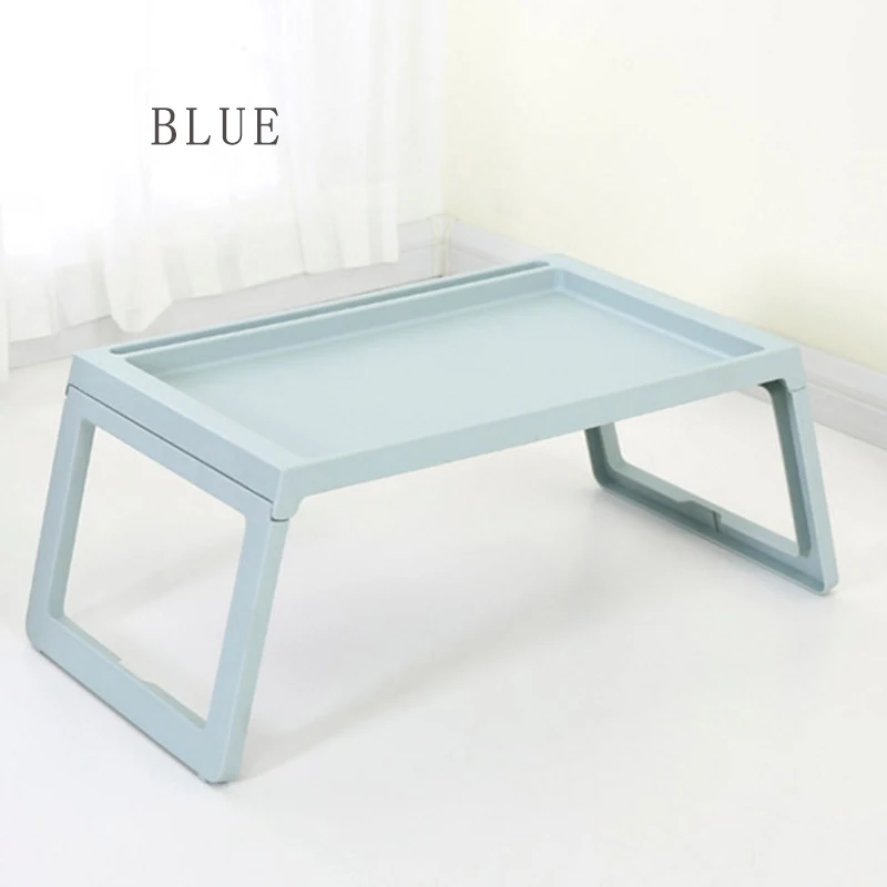 Простой складной раскладной стол для пикника, стол для пикника, вечерние компьютер, ноутбук, лептоп, поднос для кровати, стол PP материал - Цвет: BLUE
