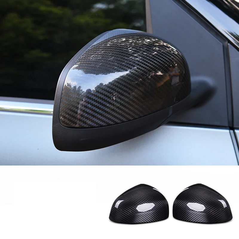 

For Mercedes Smart 453 fortwo forfour Carbon Fiber Rearview Mirror Cover Decoration shell Car Outer Exterior Refit Accessories