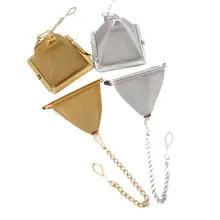 Нержавеющая сталь пирамида чай заварочный ситечко для чая свободный чайник лист фильтр Чайная посуда инструмент Аксессуары LX8296