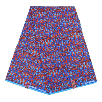 

Ankara fabric African polyester printed blue block African floor-coat wax high quality 6 yards/lot African fabric clothingFP6192