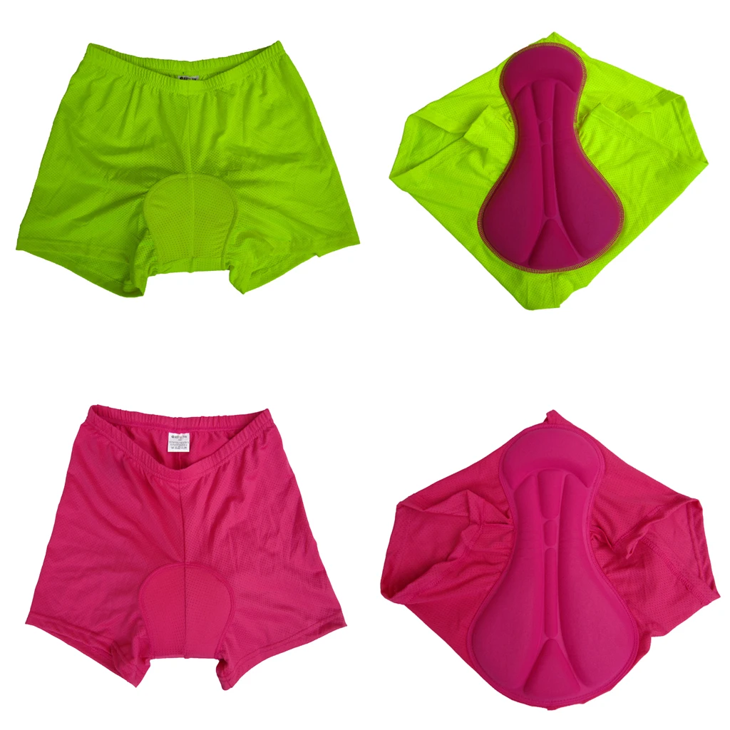 Pink Women Girls Cycling Bike Shorts Cycle Underwear Bicycle Clothing with Silicone Pad