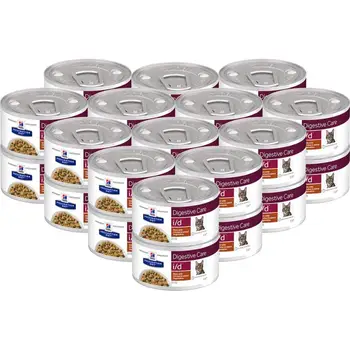 

Hill's Prescription Diet I/D Digestive Care canned cat diet for жкт (stew), 24*82 C