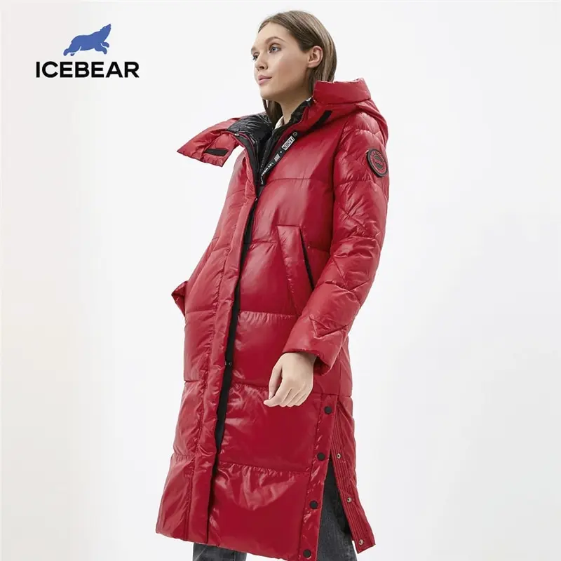 ICEbear 2020 новинка женское пальто модное длинное зимнее качественное GWD20155D | Женская