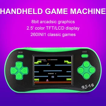 

2.5 Inch Handheld Player Battery Operated Classic ABS Birthday Gift Wear Resistant LCD Display Portable Game Console Children