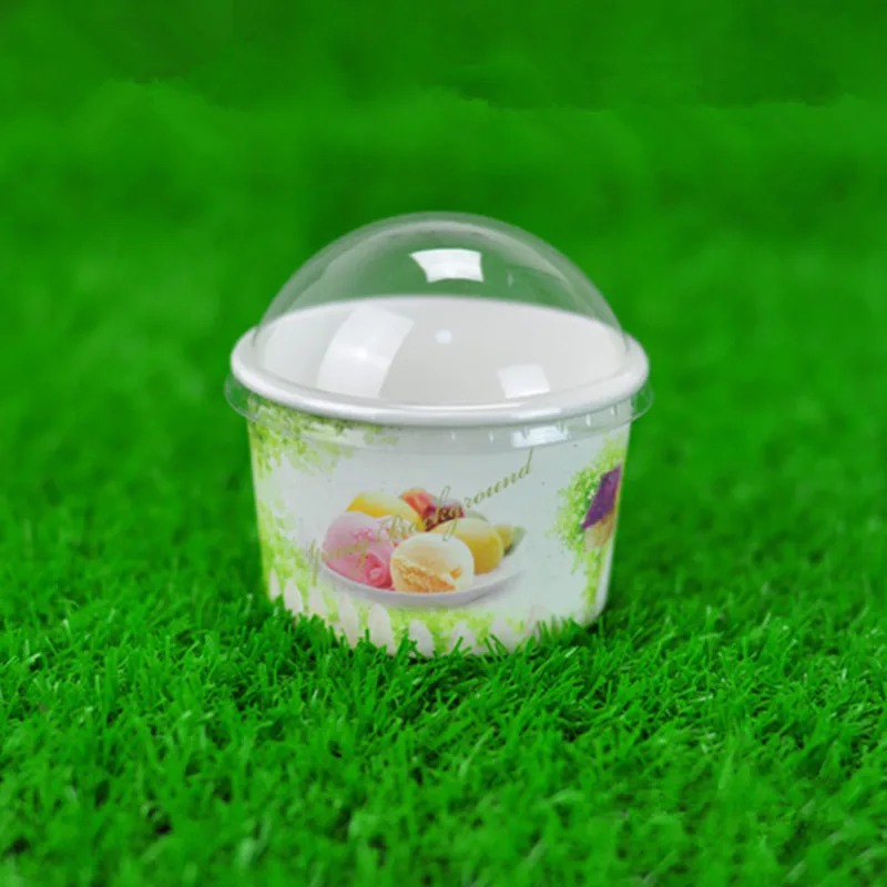 cup and lid3 50 шт. высокое качество, креативный одноразовый лед, кремовая чашка, вечерние, на день рождения, свадьбу, милость, сделай сам, украшение для выпечки, маленький бумажный стаканчик с крышкой - Цвет: cup and lid3