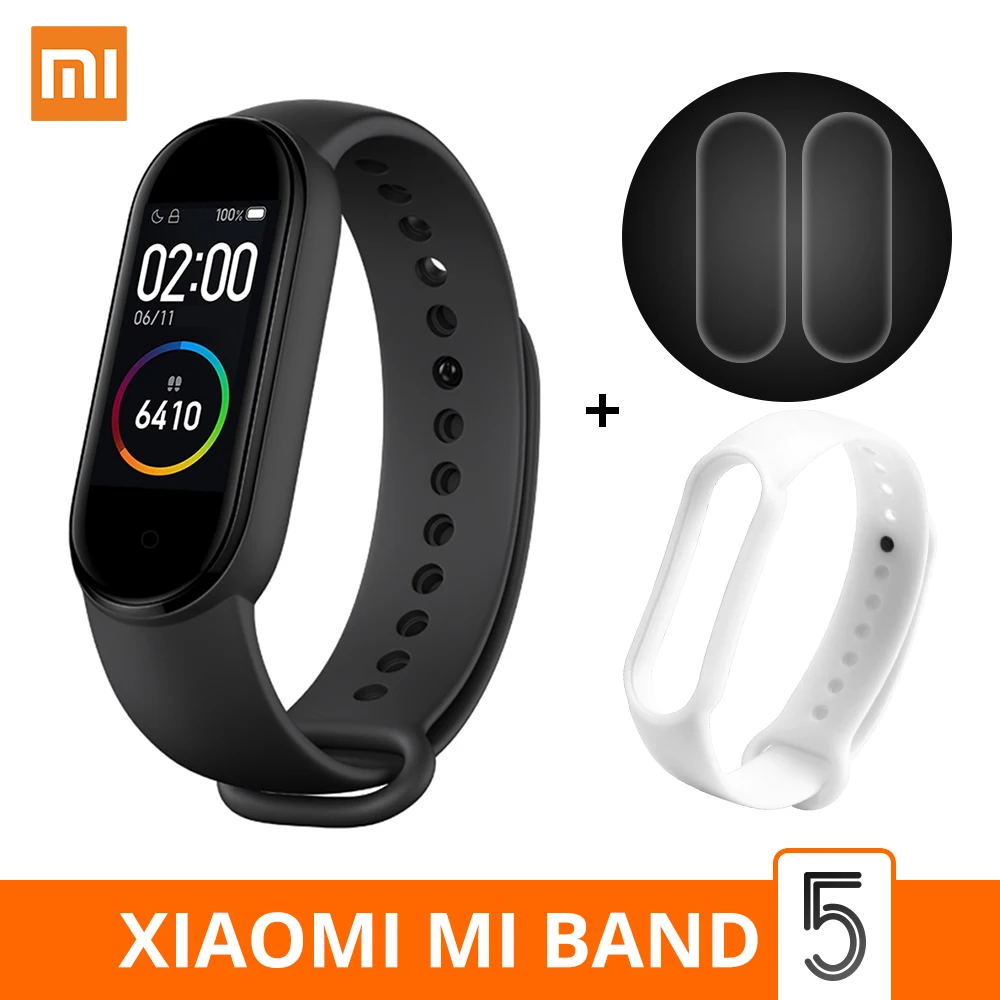 Смарт браслет Xiaomi Mi Band 5 с AMOLED экраном водонепроницаемый смарт фитнес тренер Bluetooth