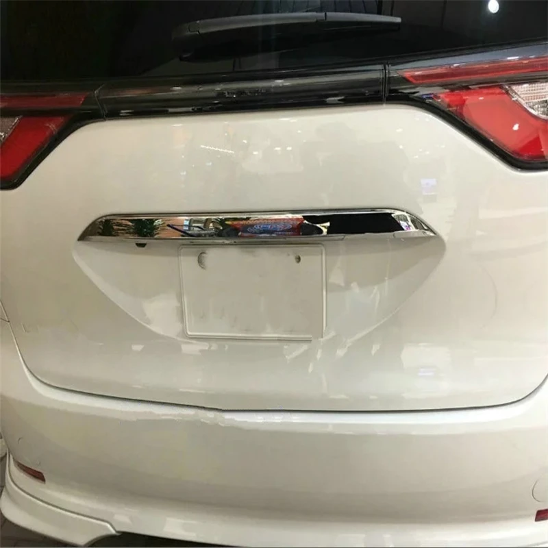 

WELKINRY For toyota estima previa Tarago 2016 2017 2018 2019 ABS chrome rear tail car box gate back door license plate trim