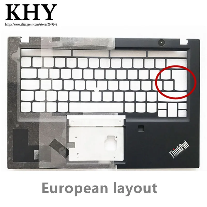 Original layout europeu teclado moldura palmrest c capa superior caso escudo para thinkpad t490s t495s computador portátil sm10q26226
