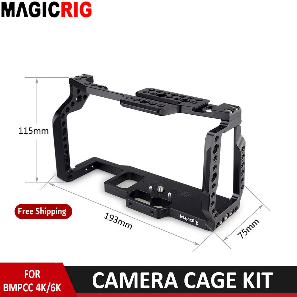Клетка MAGICRIG BMPCC 4K/6K клетка для видеокамеры Blackmagic карманная Кинокамера 4K крепления