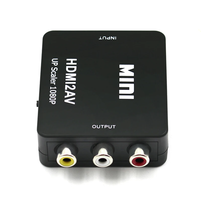 HDMI к RCA видео конвертер 1080P HDMI2AV HDMI AV композитный адаптер конвертер коробка поддержка NTSC PAL для ТВ PS4 черный белый
