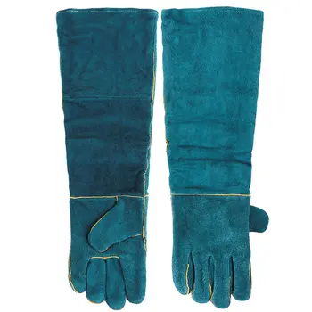 

Ultra Long Leather Green Pets Grasping Biting Protective Glove New Anti-bite Safety Bite Gloves For Catch Dog Cat Reptile Animal