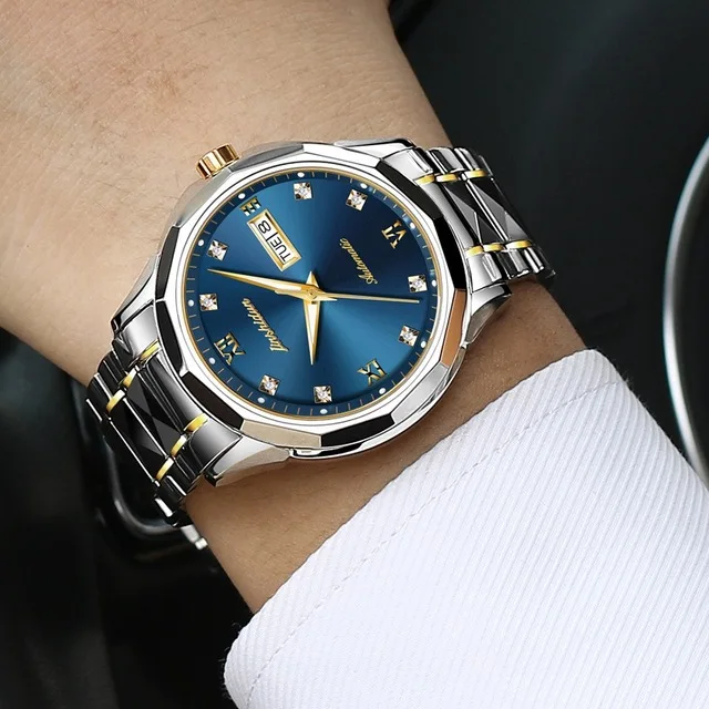 Men Watch 4 JSDUN парные часы Механические подарки для пары женские наручные часы из нержавеющей стали роскошные женские часы из розового золота подарки для мужчин и женщин - Цвет: Men Watch 4