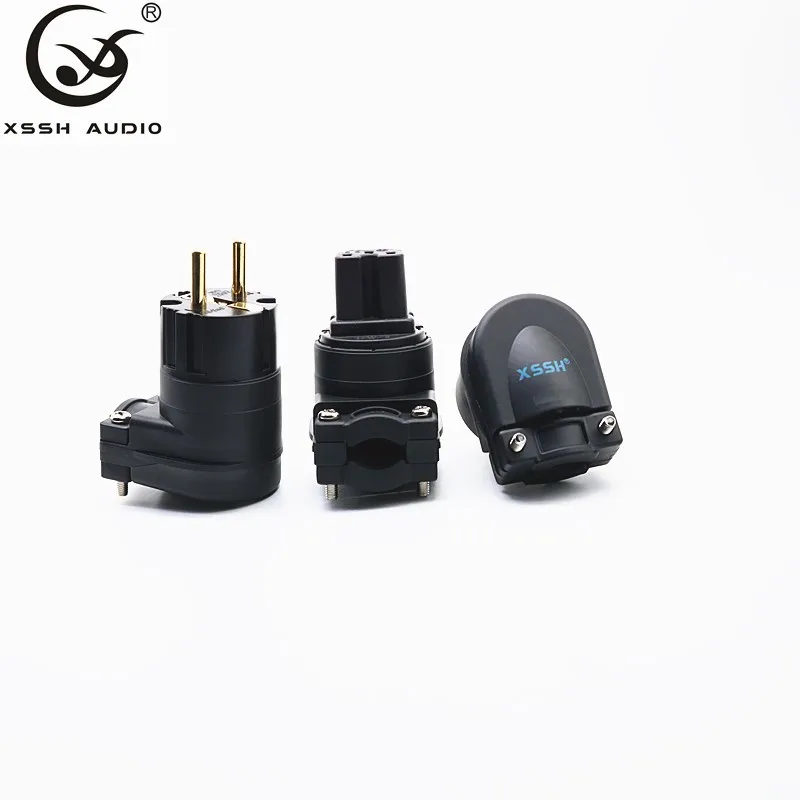 Hi-end Hi-FI XSSH аудио из чистой меди с золотым родиевым покрытием электрический