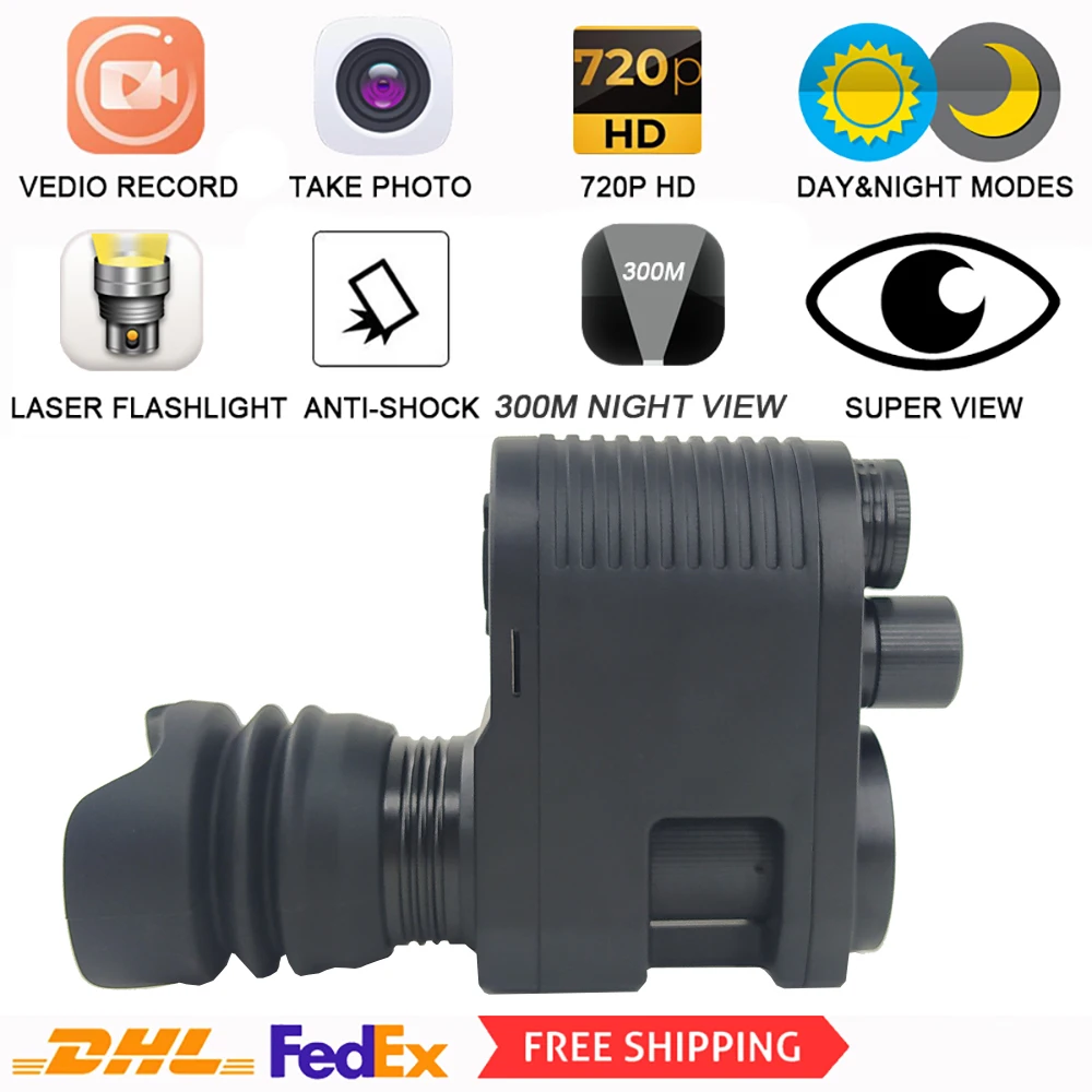 Megaorei 3 HD720P Night Vision Hunting Rifle scope Optics Night Sight Wildlife Hunting Camera 850nm Infrared Laser IR Telescope