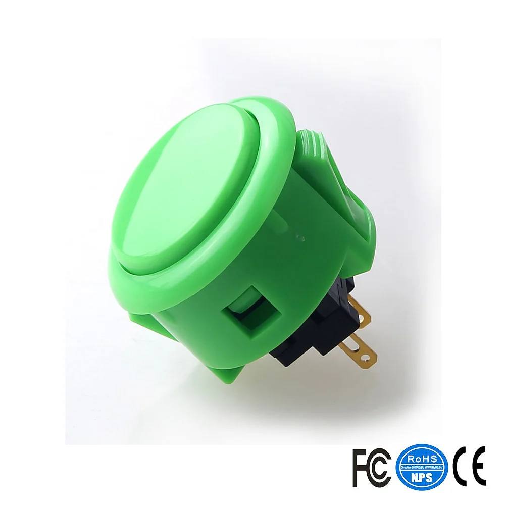 6 шт./лот OBSF 30 аркадная кнопка (Mad Catz SF4 Tournament & Mayflash F300 совместимый) Greeen|Игры с
