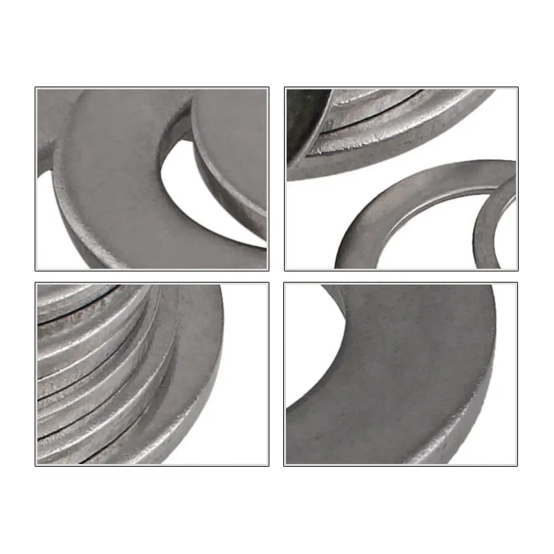 Plain Washers 304 Stainless Steel Gasket Metal Screw-flat Washer GB97 Extra Thick M2M3M4M5-M36