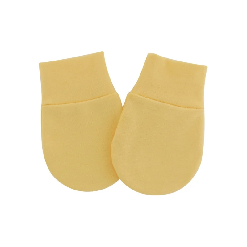 

1 Pair Baby Anti Scratching Soft Cotton Gloves Newborn Infant Handguard Mittens L4MC