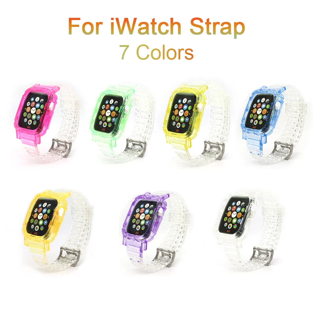 Ремешок для часов Apple Watch 7 6 5 4 полосы 40 мм 38 роскошный ремешок Band 3 2 44 42 спортивный