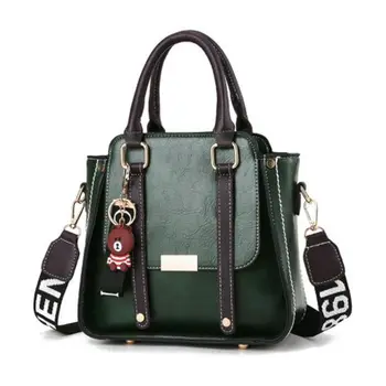 

Women Bag 2020 Vintage Messenger Bags Shoulder Handbag Women Top-Handle Crocodile Pattern Composite Bag Purse Wallet Leather bag