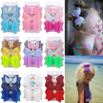 

3PC 2020 NEW Children's series Bow knot Hair Grips lovely Girls Barrettes Hair Pins Hair Accessories HeadWear Headgear