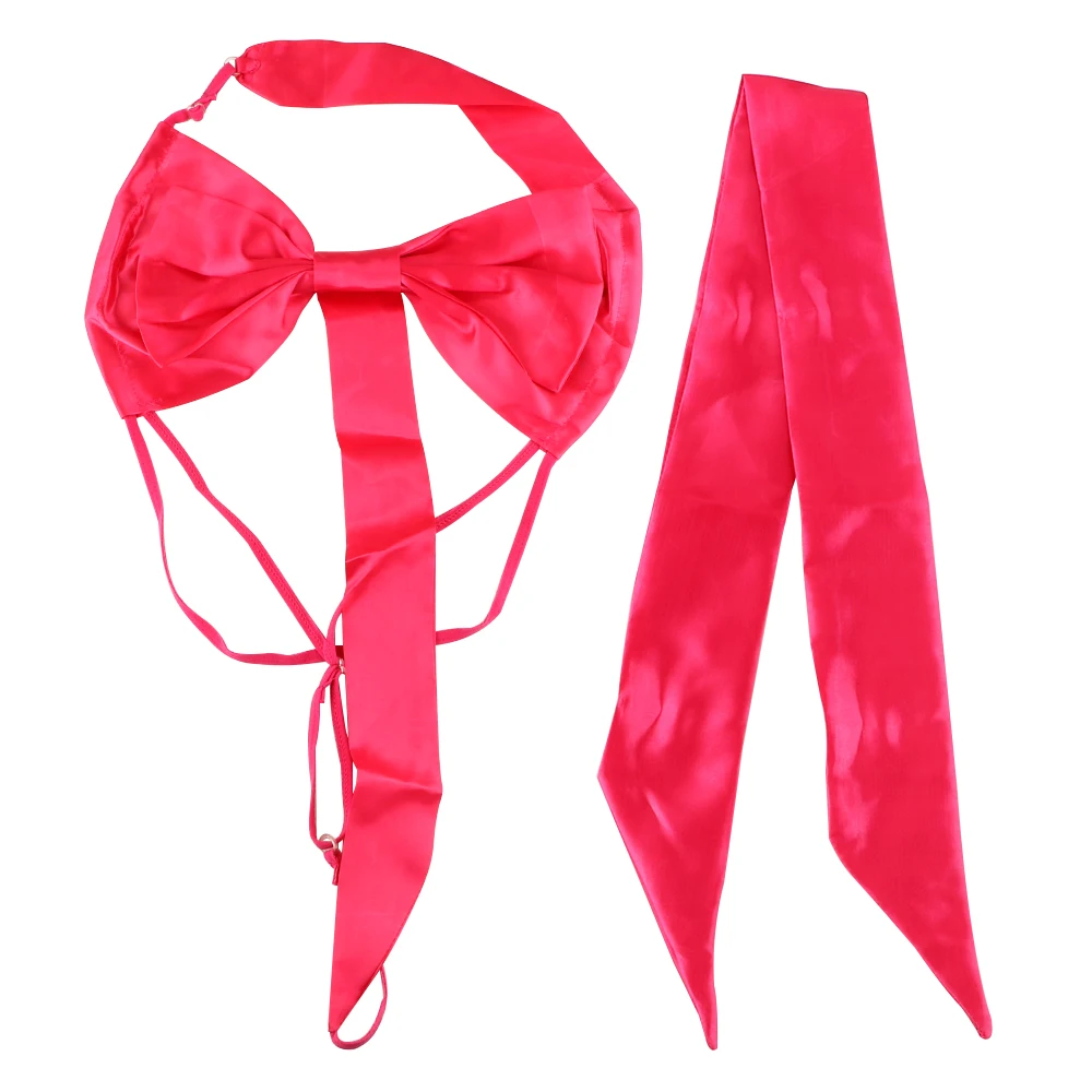 OLO сексуальное женское белье, сексуальное нижнее белье с бантом, Экзотическая одежда, интимные игрушки для женщин, соблазнительный костюм, товары для взрослых - Цвет: Rose Red