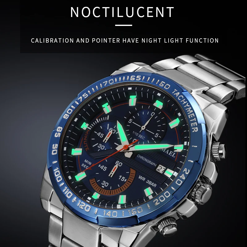 Tanie Ocean Star triokularowy dysk z noctilucent SL 9089 zegarek automatyczny kalendarz luksusowy męski zegar ze stali nierdzewnej Relogio Masculino