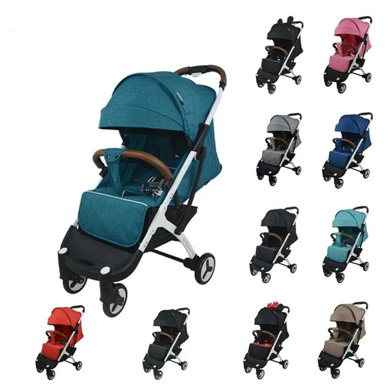 

Baby plus 3 lightweight baby stroller folding portable baby carriage trolley summer and winter white frame