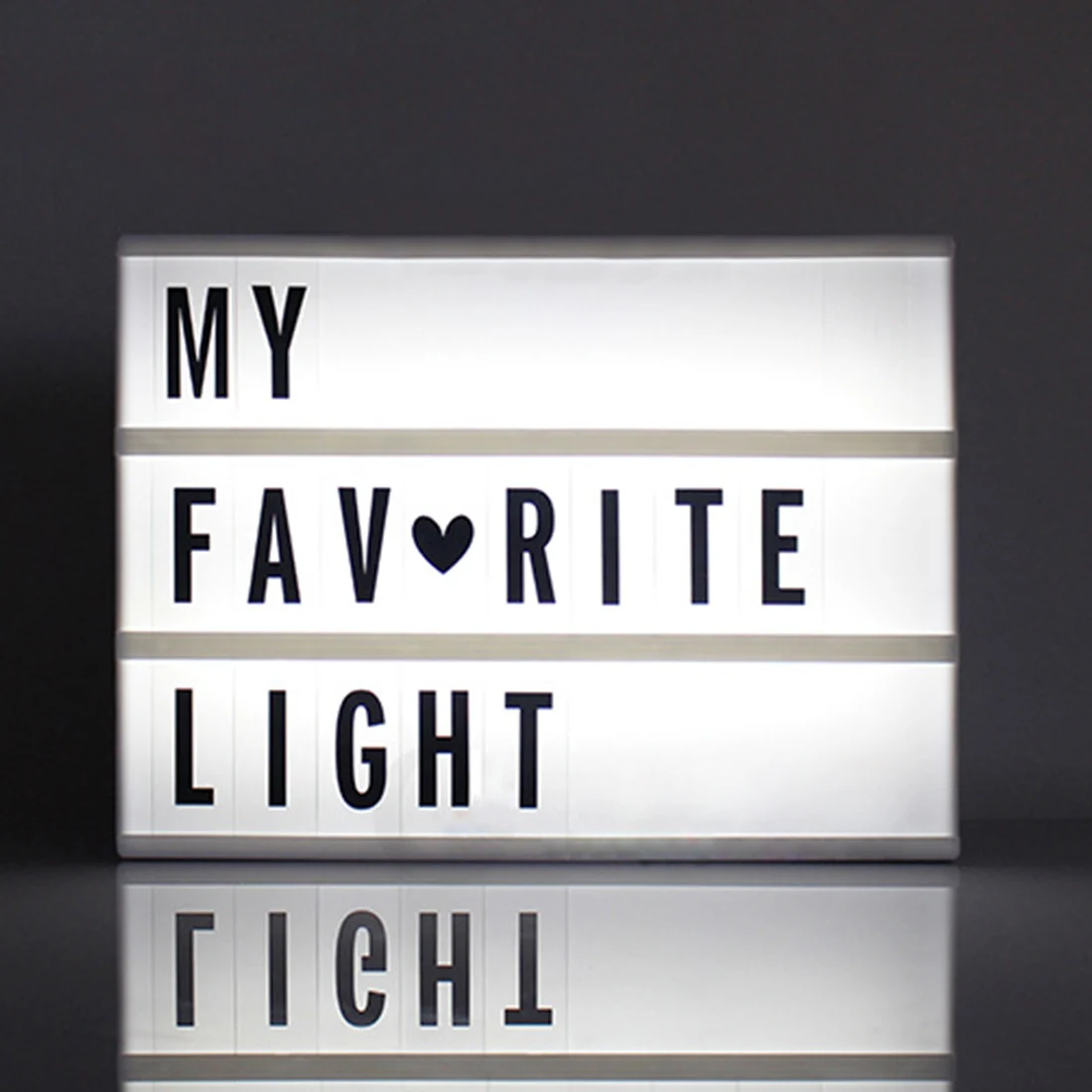

Creative Cinema LED Porch Light Up Sign Box Lightbox Message Board Letter Cinematic LED Symbol Home Party Wedding Lamp Decor