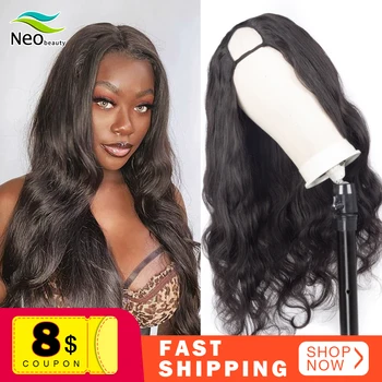

Body Wave U Part Wig Human Hair 180 Density Glueless Human Hair Wigs 10A Brazilian Virgin Hair Body Wave Can Be Permed & Dye