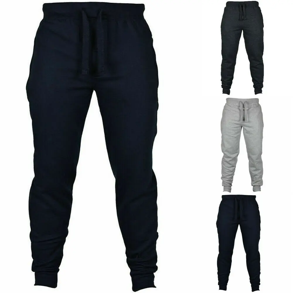 

Men Sport Harem Pants Long Trousers Slim Tracksuit Fitness Workout Joggers Gym Sweatpants Black Gray Navy Blue